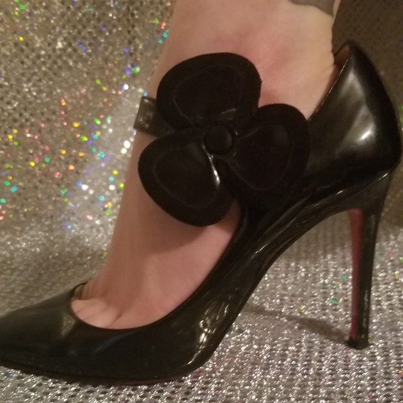 COPY - 20th Anniversary Louboutins Black Pensee 100 mm sz 38.5 Complete Origina… - Picture 12 of 16